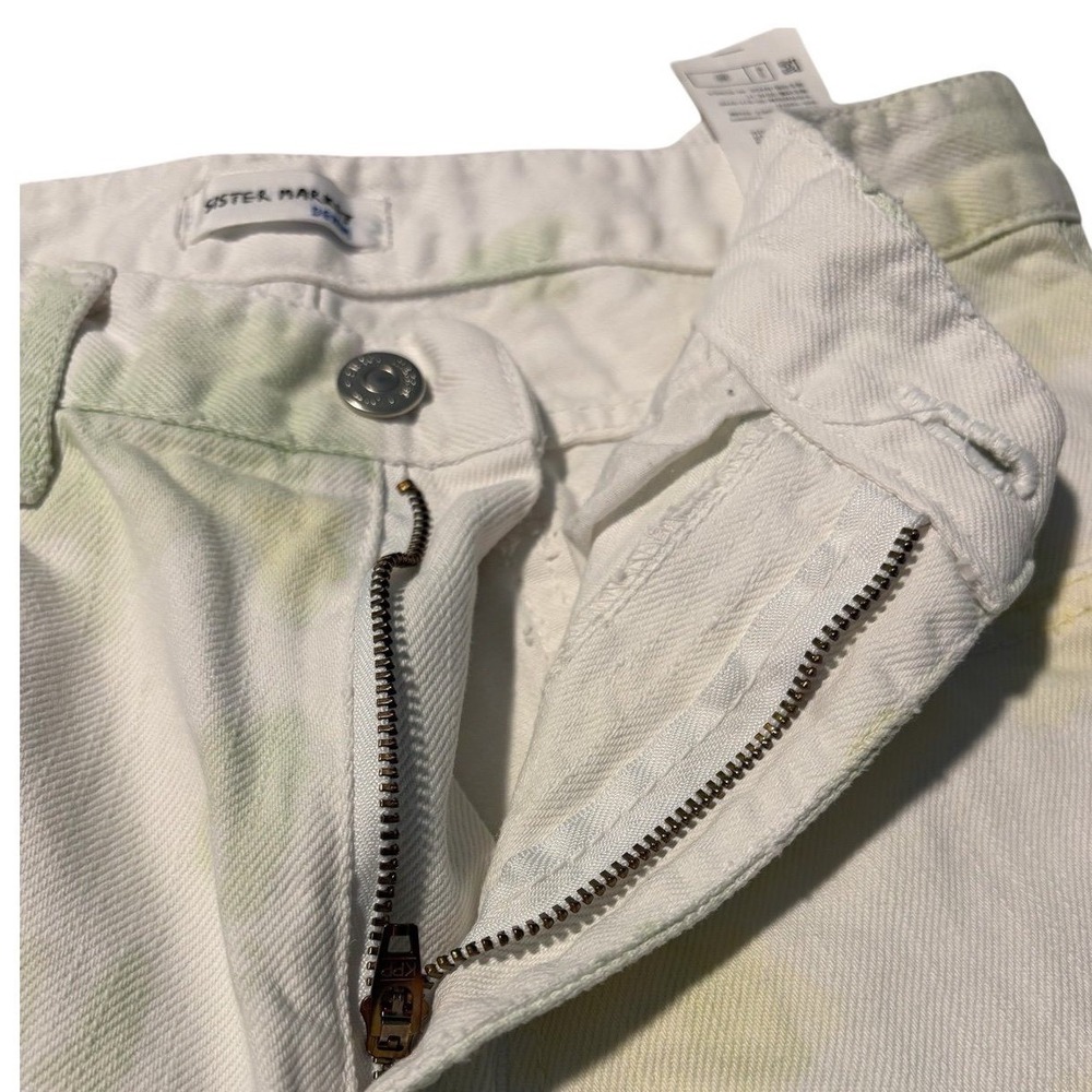 Sister Market Denim Pants Women's M – Tie Dye Wash, 100% Cotton, Made in Korea - Picture 15 of 16